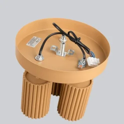 Sollux Deckenstrahler 3-flammig GU10 Ø 19,5 cm klein rund in Gold< Flurlampen|Wohnzimmerlampen