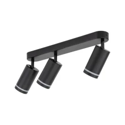 Deckenleuchten|Spots*TK Lighting Deckenstrahler 3-flammig Schwarz 55 cm lang Metall GU10