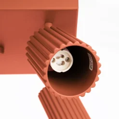 Flurlampen|Wohnzimmerlampen*Sollux Deckenstrahler GU10 4-flammig B: 25 cm klein quadratisch Rot