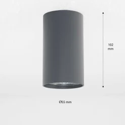 Moderne Lampen|Küchenlampen*Nowodvorski Deckenstrahler in Anthrazit GU10 Ø55cm Flur Wohnzimmer