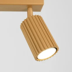 Flurlampen|Wohnzimmerlampen*Sollux Deckenstrahler in Gold 2-flammig GU10 B: 30 cm schwenkbar