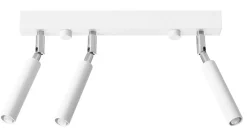 Sollux Deckenstrahler Metall 35 cm Weiß verstellbar 3-flammig< Deckenleuchten|Flurlampen