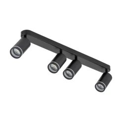 TK Lighting Deckenstrahler Metall Schwarz 74 cm lang 4-flammig GU10< Deckenleuchten|Spots