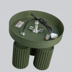 Sollux Deckenstrahler Modern rund Ø 19,5 cm klein Grün 3x GU10< Flurlampen|Wohnzimmerlampen