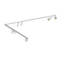 Nowodvorski Deckenstrahler Modern 2x 1,5 m 8-flammig GU10 in Weiß Gold< Metall Lampen|Wohnzimmerlampen