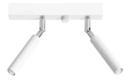 Moderne Lampen|Küchenlampen*Sollux Deckenstrahler SARGAS Weiß 25 cm breit klein 2-flammig