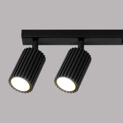 Sollux Deckenstrahler Schwarz 117 cm lang flammig GU10 schwenkbar< Flurlampen|Wohnzimmerlampen