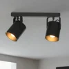 Easylight Deckenstrahler Schwarz 2 flmg E27< Deckenleuchten|Flurlampen