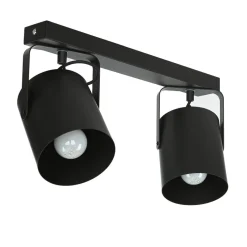 Easylight Deckenstrahler Schwarz 2 flmg E27< Deckenleuchten|Flurlampen