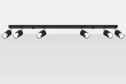 Sollux Deckenstrahler Schwarz Chrom 117 cm lang schwenkbar< Deckenleuchten|Flurlampen