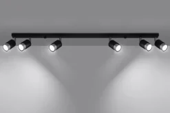 Sollux Deckenstrahler Schwarz Chrom 117 cm lang schwenkbar< Deckenleuchten|Flurlampen