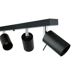 Easylight Deckenstrahler Schwarz Metall 6-flammig 118 cm schwenkbar< Deckenleuchten|Flurlampen