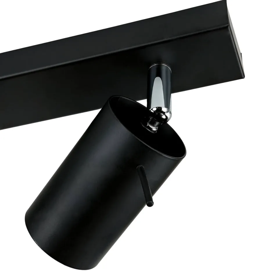 Easylight Deckenstrahler Schwarz Metall 6-flammig 118 cm schwenkbar< Deckenleuchten|Flurlampen