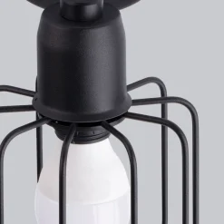 Deckenleuchten|Flurlampen*Sollux Deckenstrahler Schwarz Metall Retro Design 48 cm lang