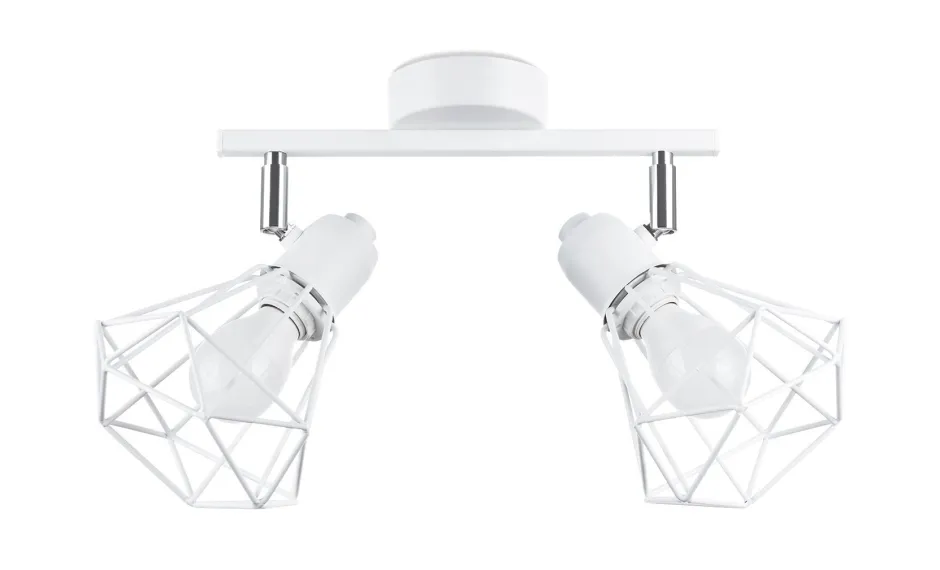 Deckenleuchten|Flurlampen*Sollux Deckenstrahler Weiß 31 cm lang verstellbar E27 Metall