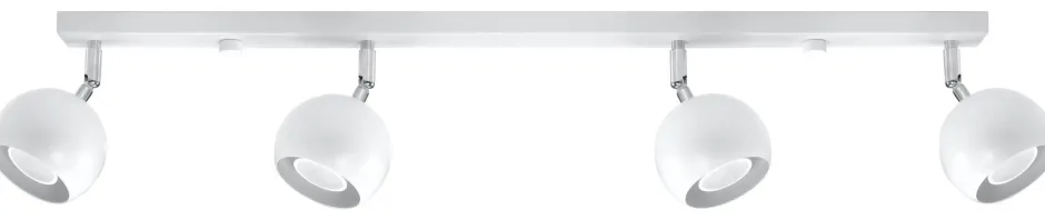 Deckenleuchten|Flurlampen*Sollux Deckenstrahler Weiß 80 cm lang Retro FAVONIA Aufbau