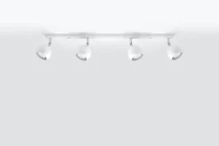 Deckenleuchten|Flurlampen*Sollux Deckenstrahler Weiß 80 cm lang Retro FAVONIA Aufbau