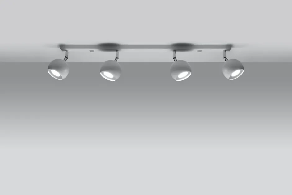 Deckenleuchten|Flurlampen*Sollux Deckenstrahler Weiß 80 cm lang Retro FAVONIA Aufbau