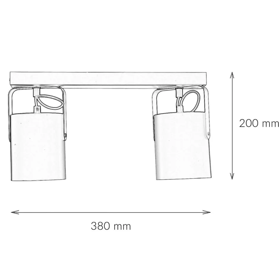 Deckenleuchten|Flurlampen*Easylight Deckenstrahler Weiß 2 flmg E27