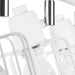 Deckenleuchten|Flurlampen*Sollux Deckenstrahler Weiß E14 3-flammig Metall Retro TISTA