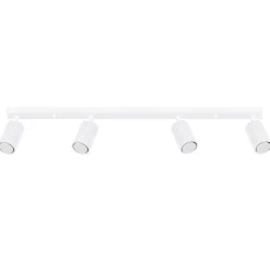 Sollux Deckenstrahler Weiß 4-flammig GU10 81 cm lang schwenkbar< Wohnzimmerlampen|Metall Lampen