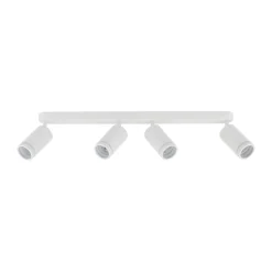 Deckenleuchten|Flurlampen*TK Lighting Deckenstrahler Weiß 4-flammig 74 cm lang Metall GU10