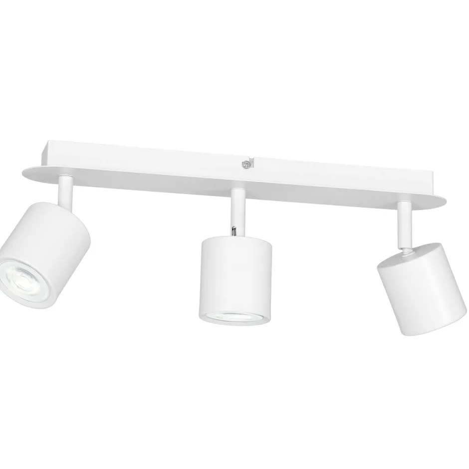 Luminex Deckenstrahler Weiß 3-flammig GU10 schwenkbar< Deckenleuchten|Spots