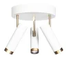 By Rydéns Deckenstrahler Weiß Gold B: 30 cm klein 3-flammig GU10< Flurlampen|Wohnzimmerlampen