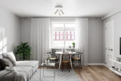 By Rydéns Deckenstrahler Weiß Gold B: 30 cm klein 3-flammig GU10< Flurlampen|Wohnzimmerlampen