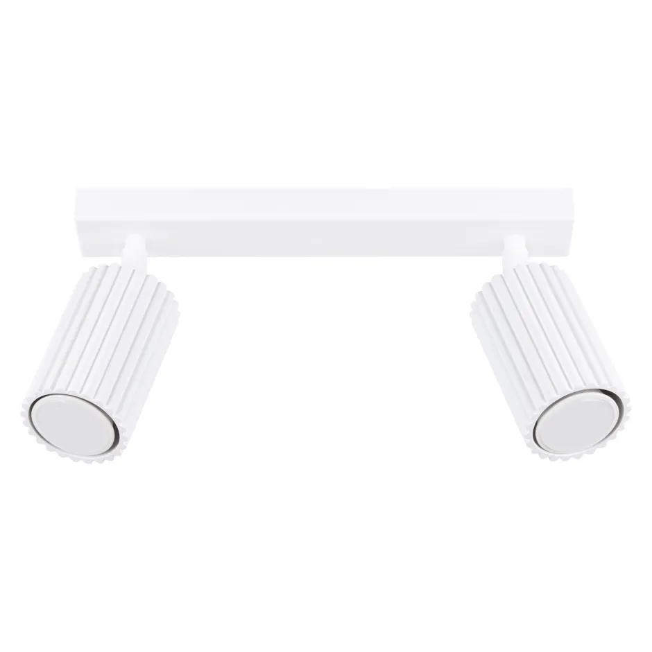 Flurlampen|Wohnzimmerlampen*Sollux Deckenstrahler Weiß GU10 2-flammig B: 30 cm klein Modern