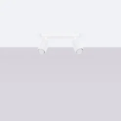 Flurlampen|Wohnzimmerlampen*Sollux Deckenstrahler Weiß GU10 2-flammig B: 30 cm klein Modern