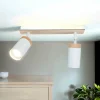 Emibig Deckenstrahler Weiß Skandinavisch mit Holz 2x GU10< Lampen Aus Aller Welt|Küchenlampen