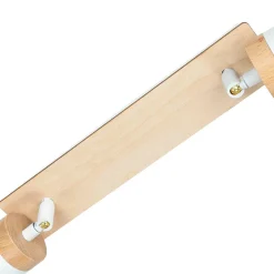 Emibig Deckenstrahler Weiß Skandinavisch mit Holz 2x GU10< Lampen Aus Aller Welt|Küchenlampen