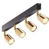 TK Lighting Deckenstrahler Wohnzimmer 84 cm lang Metall Schwarz Gold< Deckenleuchten|Flurlampen