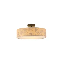 Searchlight Dekorative Deckenleuchte Bambus Muster E27 3-flammig< Flurlampen|Wohnzimmerlampen