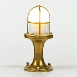 Rustikale Lampen|Metall Lampen*Lido Dekorative Gartenleuchte Messing H:25cm Maritim