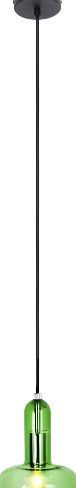 Eco-Light Dekorative Hängelampe Glas Grün E14 B:15 cm Modern< Wohnzimmerlampen|Glaslampen