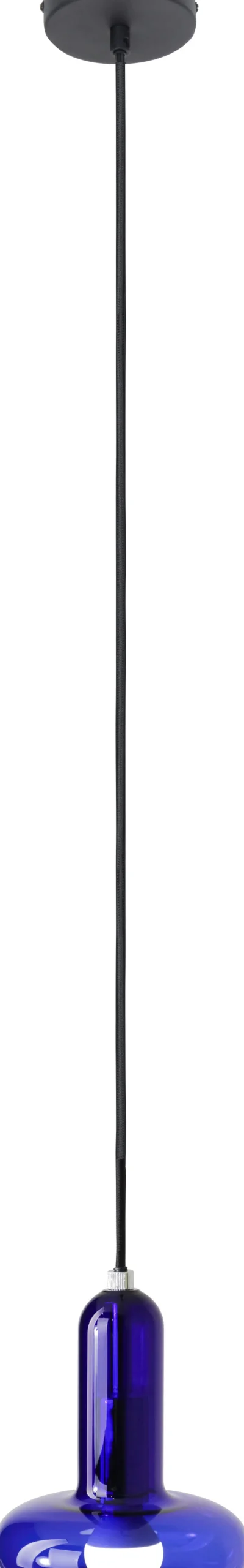 Eco-Light Dekorative Hängelampe Glas Blau E14 B:15 cm Modern< Wohnzimmerlampen|Glaslampen