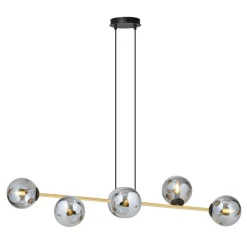 Emibig Dekorative Hängelampe Kugelschirm Rauchglas Metall ALOISIO< Bürolampen|Kugellampen