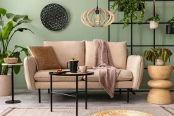 Hängelampen|Bürolampen*Belis Dekorative Hängeleuchte Holz E27 Ø35 cm in Schwarz