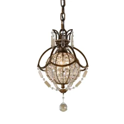 Elstead Dekorative Hängeleuchte Kristall Schirm Premium Design< Hängelampen|Küchenlampen