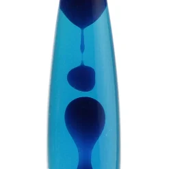 Retro Lampen|Lavalampen*Easylight Dekorative Lavalampe Blau Weiß 40cm G9 Retro ROXY