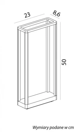 SU-MA Dekorative LED Stehlampe Aluminium IP65 50 cm 9 W Außen< Wegeleuchten|Led Außenleuchten