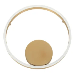 Steinhauer Dekorative LED Wandlampe Metall in Gold H:40 cm Ring< Led Lampen|Wandleuchten