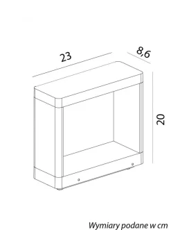 SU-MA Dekorative LED Wandleuchte Glas Aluminium IP65 386 lm< Außenwandleuchten|Led Außenleuchten