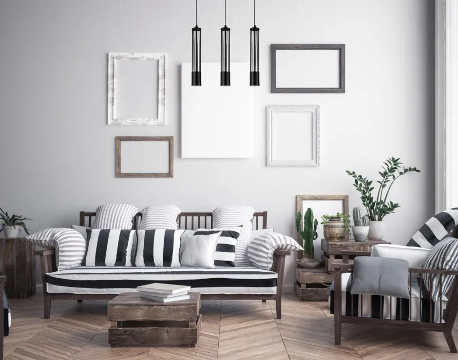 Hängelampen|Bürolampen*Belis Dekorative Pendelleuchte Metall GU10 55 cm lang Schwarz