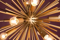 Invicta Interior Dekorative Pendelleuchte in Gold kunstvoll ISADIA< Hängelampen|Esszimmer Lampen