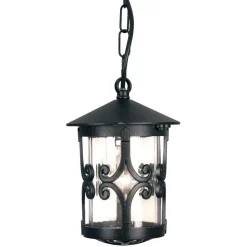 Elstead Dekorative Pendelleuchte ASHFORD Schwarz Rustikal< Rustikale Lampen|Vintage Lampen