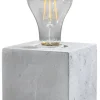 Sollux Dekorative Tischlampe Beton H:10cm klein Würfel< Moderne Lampen|Wohnzimmerlampen