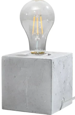 Sollux Dekorative Tischlampe Beton H:10cm klein Würfel< Moderne Lampen|Wohnzimmerlampen